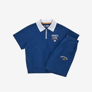 뉴발란스키즈(NB Kids) ESSENTIAL카라 배색 셋업 NK9YF2104U(59)Navy