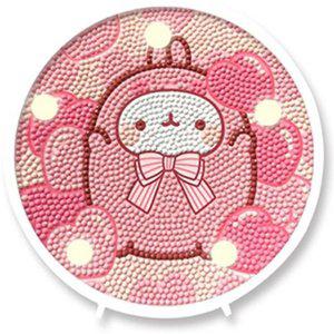 [기타]취미생활 토끼 몰랑이 보석십자수 LED 캐릭터 무드등