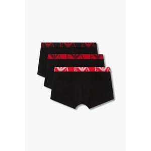 엠포리오 아르마니 EMPORIO ARMANI UNDERWEAR 남성 이글 로고 밴딩 코튼 드로즈 3PACK_블랙 08M4363005 240