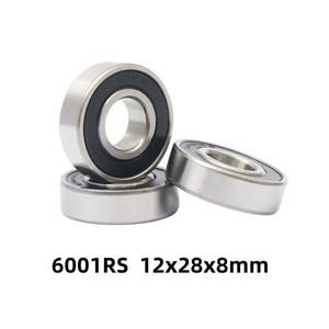 2pcs 6001RS 전동 그레이드 커버 밀폐형 깊은 홈 볼 소형 베어링 12x28x8mm 12x28x8 52100 크롬 스틸