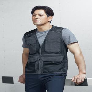 지벤 ZB-V1923 조끼 ZB1923 근무복 /남,여/봄,여름/가슴포켓/수납성좋은/활동성/신축성/통기성/작업조끼