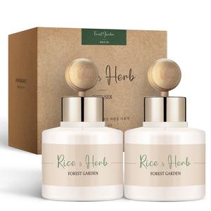 살림백서 라이스&허브 차량용 디퓨저 80ml X 2개 6종향 차량 방향제 자동차