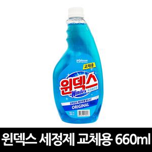 윈덱스 유리세정제 리필 500ml x 5개 / 교체용 청소 스프레이 유리세척 광택 리필용 업소용 유리창청소 존