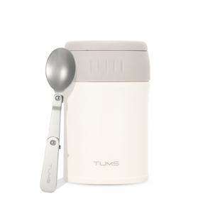 텀스 심플 푸드자 370ml+접이식 숟가락 세트