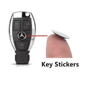 호환 클래스 A GLC S 엠블럼 W205 벤츠 키 자동차 CLA 14mm CLS AMG GLA 액세서리 스티커 W221 GLB W204 E GLS C GLE 메르세데스 GLK