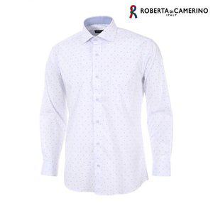 [Roberta di Camerino]모달 스판 프린트 일반핏 화이트 긴소매 셔츠 RM1 401 1_P320892399