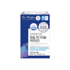 닥터파이토 칼슘 마그네슘 비타민D 영양제 폴리감마글루탐산 뼈건강 식물성 90정, 1개