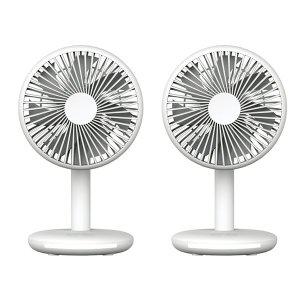 [기타][모노큐브]4인치 무선 LED 테이블 선풍기 BLDC 탁상용 선풍기 휴대용 MONO-4TFLED(화이트)1+1