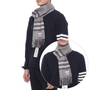 [버버리] 24FW 남성 체크 캐시미어 머플러 (8077881 GREY M 24F)