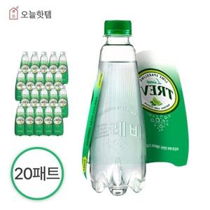 [롯데칠성] [롯데칠성] 트레비 탄산수 레몬 무라벨 350ml 20펫 (1박스)