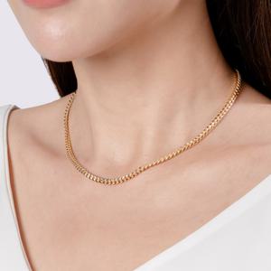 [로이드](센텀시티점)14K 4.3mm 이태리 할로우 체인 목걸이 LNN24055G