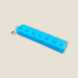 투명 휴대용 알약 케이스 1P 블루