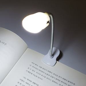 자바라 LED공부등 북램프 더듬이북라이트 집게독서등 책상등 간이조명 책등