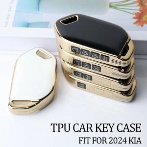 차키케이스 TPU 자동차 키 케이스 커버 기아 피칸토 ev9 모닝 쏘렌토 셀토스 k8 용 4 5 6 7/8 키체인 EV9 GT 라인 액세서리 스마트 원격 7 8 버튼 신형 쏘렌토/모닝/EV9 스마트키 키케이스