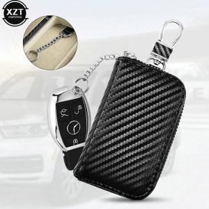 차키케이스 새로운 RFID 차폐 신호 지퍼 가방 패러데이 자동차 케이스 상자 Fob FOB 주최자 GPS 차단