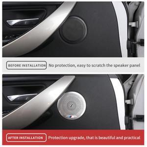 4PCS 자동차 도어 오디오 스피커 커버 BMW 호환 3 4 시리즈 X3 G01 X4 G02 F30 F35 3GT F32 F33 F36 보호
