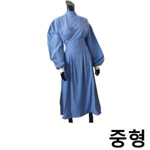수술겉가운 소라색 수술복 M(중) 병원 의사 간호사.