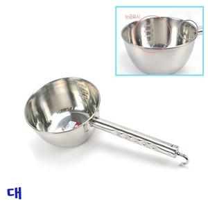 단체급식 육수 스텐 멀티볼 계량 바가지 대 3000cc 조리용 학교 스테인리스 식당 회사 국자