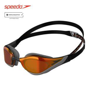 [기타]연맹 인증 스피도 SPEEDO FASTSKIN 퓨어포커스 미러 수경 블랙골드