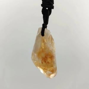 힐링소품,천연 원석1pc 천연 황수정 포인트 원시 돌 펜던트 노란색 석영 크리스탈 Reiki 치유 목걸이 미네