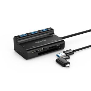 NEXT-513OTG USB3.0 3포트 허브 카드리더기 콤보 OTG 젠더형