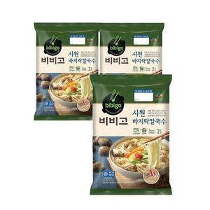 CJ제일제당 시원바지락칼국수 642g(2인분)X3봉