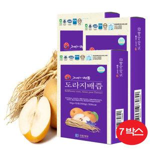 극동제약 포천깊은산골 약도라지배즙 100% 국내산 도라지배즙 100g 7박스 (70포)