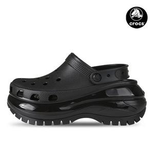 크록스 메가 크러쉬 클로그 플랫폼 블랙 207988-001