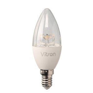 [기타]비츠온 촛대구 LED 5W E14 3K 투명 전구 KS