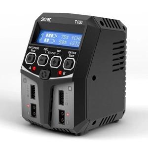 SKYRC T100 AC Lipo 배터리 밸런스 충전기 NiMH / NiCd LiPo LiFe Lilon LiHV Pb 용 듀얼 5A 2X50W 2-4S