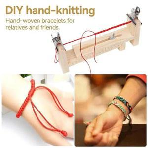 목재 팔찌 지그 파라코드 세트 스틸 위빙틀 DIY 가능한 Paracord 바늘 2스타일