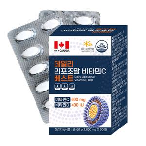데일리 리포조말 비타민C 베스트 리포좀 60정