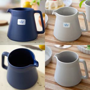 국산 전자렌지 드립주전자 우유데우기 도자기 밀크 저그 미요토 500ml