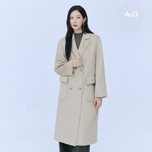 더엣지 울혼방 핸드메이드 더블코트
