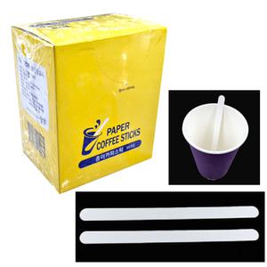 에코/CT-MU13010-500PACK 종이머들러 x 1팩 (130X10) 스틱/종이스푼/막대/티스푼/일회용 수저/숟가락
