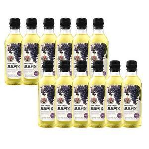 CJ제일제당 백설 포도씨유 500ml 12개