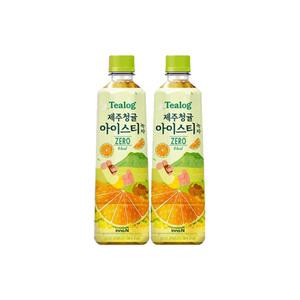 티로그 제주청귤 아이스티 녹차 제로 500mlx12페트