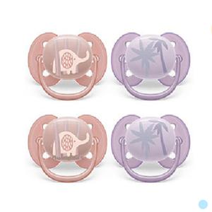 아벤트 아기 노리개 젖꼭지 쪽쪽이 코끼리 야자수 X4