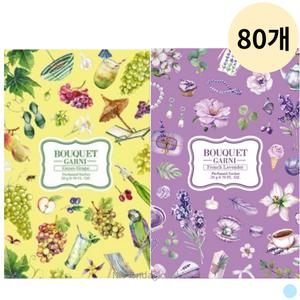 부케가르니 걸이형 옷장 탈취제 20g 종이 방향제 80P
