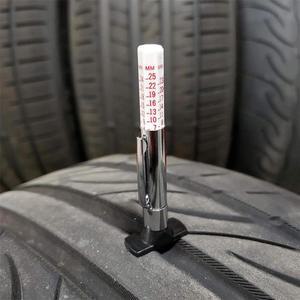 타이어 트레드 눈금자 측정 펜 컬러 코드 마크 정확한 양면 깊이 게이지 25mm