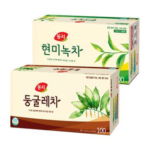 동서 현미 녹차 1.5g 100T+동서 둥글레차 1.2g 100T