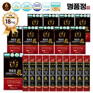 명품정 6년근 고려 홍삼스틱 진 실속형 10g x 100개입