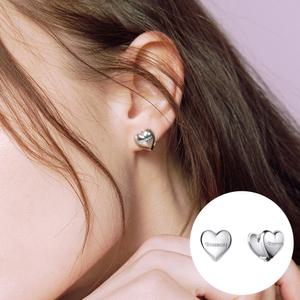 [로즈몽] 실버 하트 원터치 귀걸이 RC24B13A