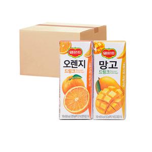 델몬트 오렌지 + 망고드링크팩 190ml 48팩