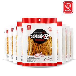 한진 빼빼포 매운맛 24g x10개 어포 쥐포 피시스낵 술안주 아이들 간식