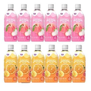 배스킨라빈스 과즙워터 500ml (피치요거트 12개+레인보우샤베트 12개)