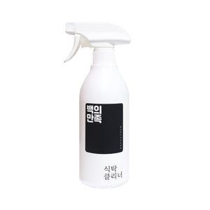 백의만족식탁클리너500ml다용도세정제 강력세제 다목적 리필 업소용청소 입주 크리너 책상 찌든때 가구 찌