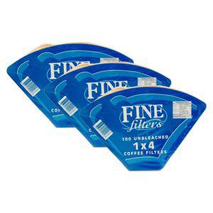 FINE 커피필터 1X4 100매 3세트 (5인 7용)드립퍼 드리퍼 용품 용퍼 원두퍼 핸드여과지 여과지