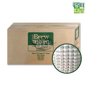 (무배) Brew Rite 원형여과지 48번 1BOX (1000매) 종이 커피필터지 드립세트 용품 핸드 드리퍼