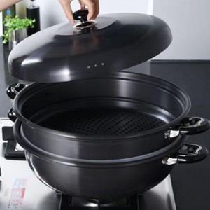 유진 찜냄비 찜솥 찜통 채반 찜기 스티머 2단 34cm